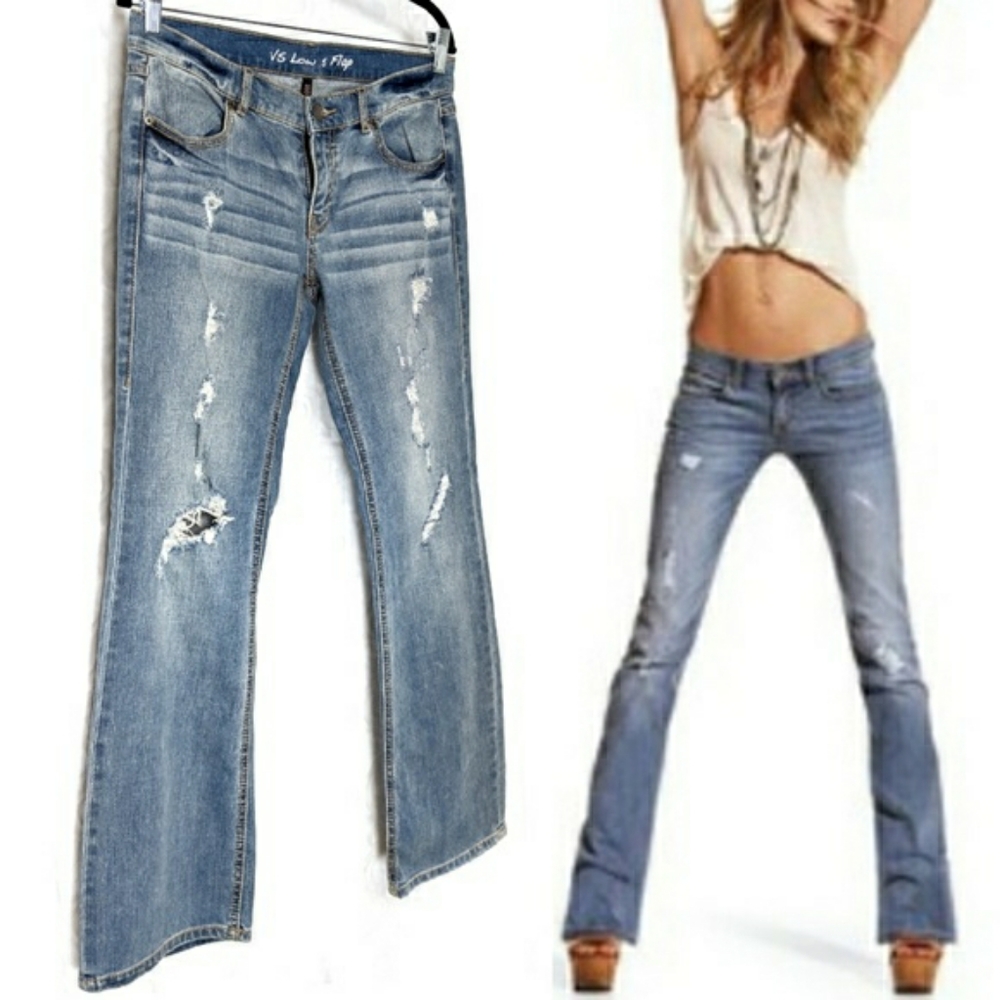 Victoria's Secret low rise 5 flap jeans - 6